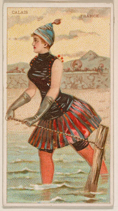 Calais, France, from the Surf Beauties series (N232), issued by Kinney Bros. — Kinney Brothers Tobacco Company