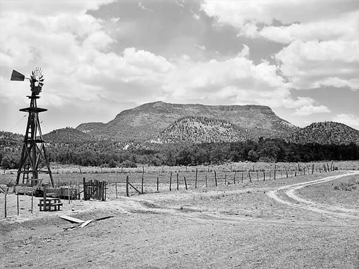 Pie Town, New Mexico. A Community Settled by About 200 Migrant Texas and Oklahoma Farmers who Filed Homestead Claims. Scene on a Homesteader's Farm.
