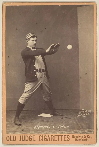 Clements, Catcher, Philadelphia, from the series Old Judge Cigarettes