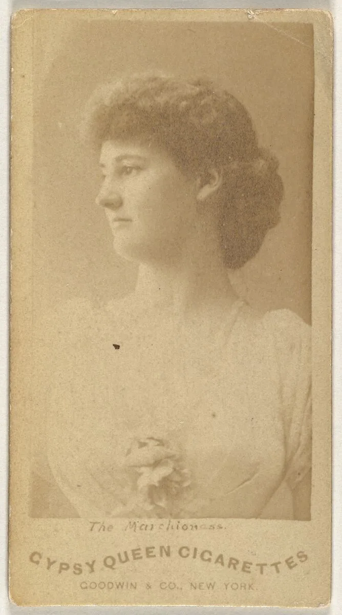The Marchioness, from the Actors and Actresses series (N171) for Gypsy Queen Cigarettes — Goodwin & Company