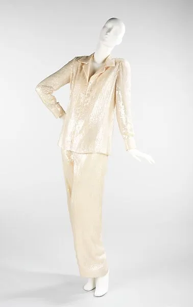 Evening pantsuit — Halston