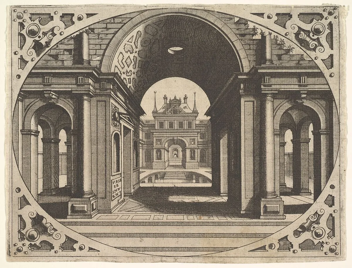 Plate from "Varie Architecture" — Johannes van Doetecum I|Hans Vredeman de Vries