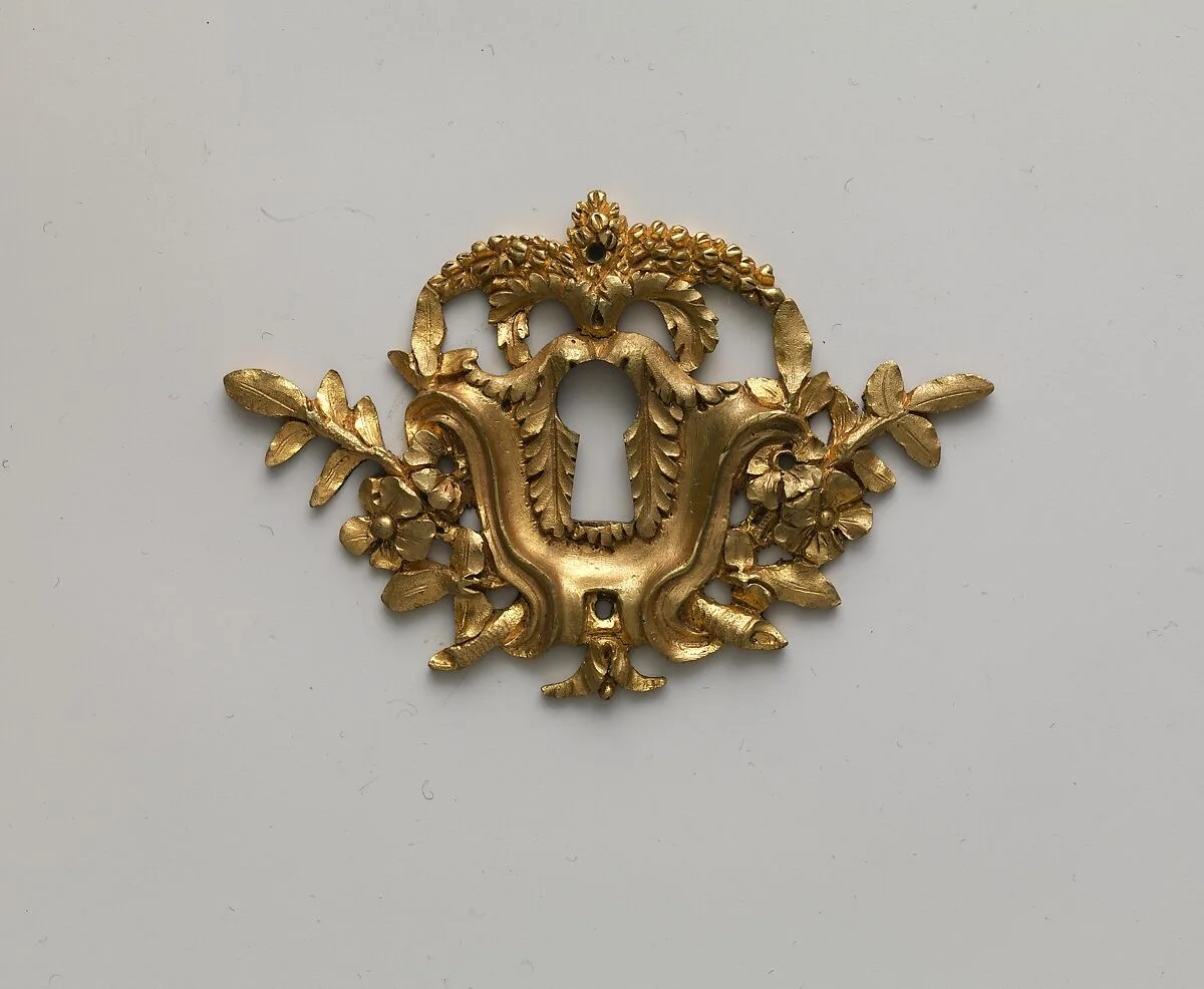 Pair of keyhole escutcheons — Unknown