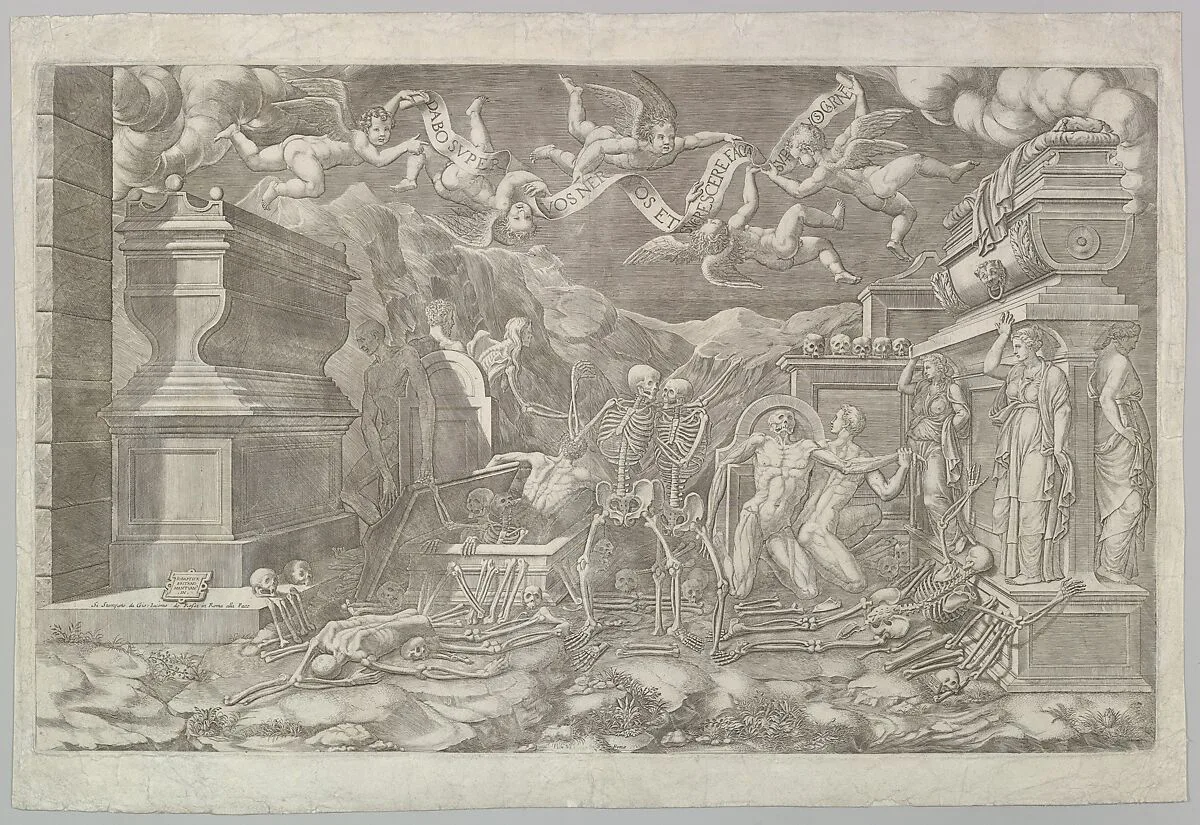 The Vision of Ezekiel — Giorgio Ghisi|Giovanni Battista Bertano|Giovanni Giacomo De Rossi
