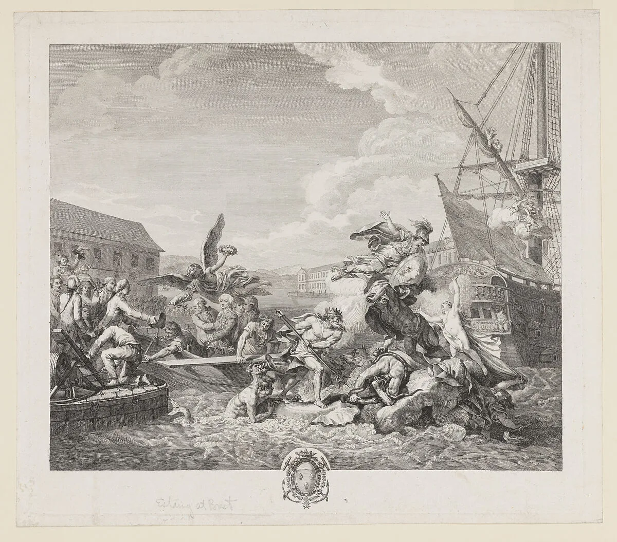 The Arrival of Admiral d'Estaing at Brest — Charles Hector, comte d'Estaing|Pierre Lacour|Pierre Lacour