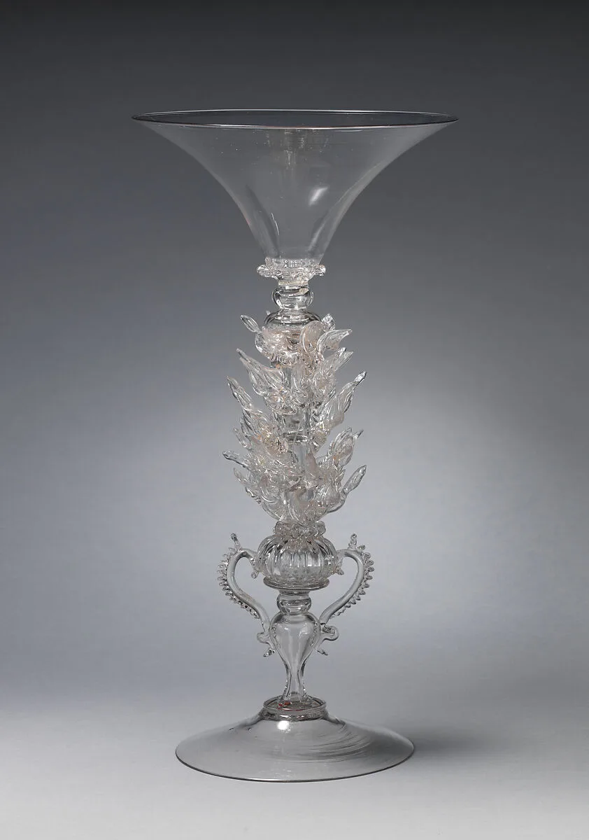 Goblet with decorative stem — Unknown