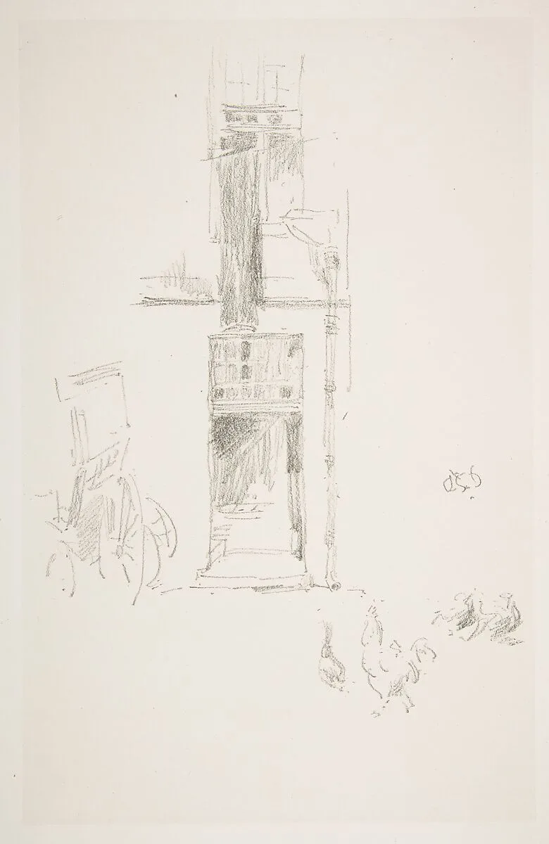 Cocks and Hens, Hôtel Colbert — James McNeill Whistler