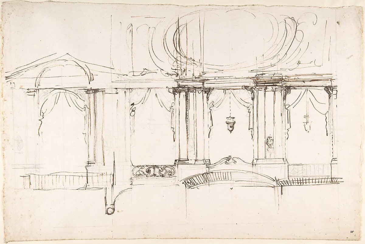 Design for a Theater Interior — Luigi Vanvitelli
