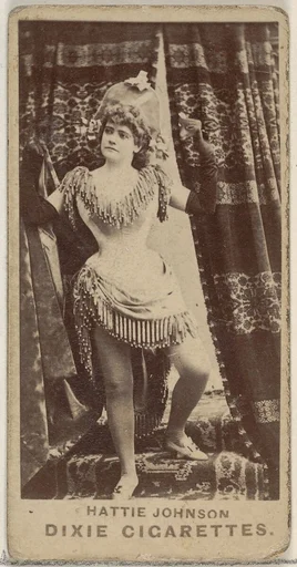Hattie Johnson, from the Actors and Actresses series (N45, Type 7) for Dixie Cigarettes