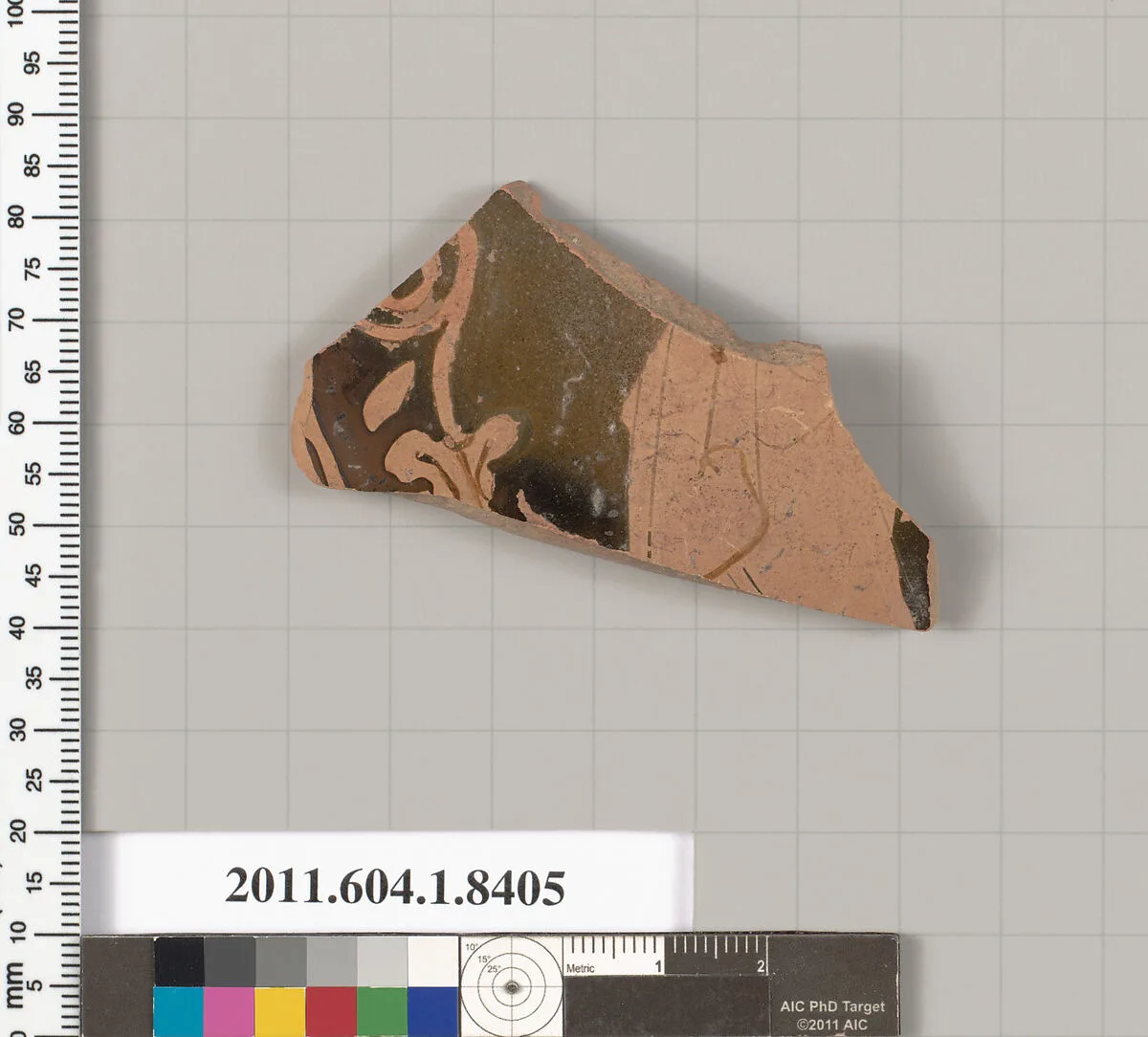 Terracotta fragment of a kylix (drinking cup) — Unknown