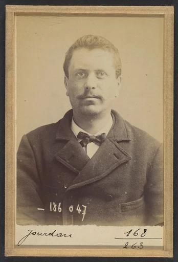Jourdan. Numa. 30 ans, né le 27/8/61 à Courbevoie (Seine). Teinturier. Anarchiste. 23/4/92.