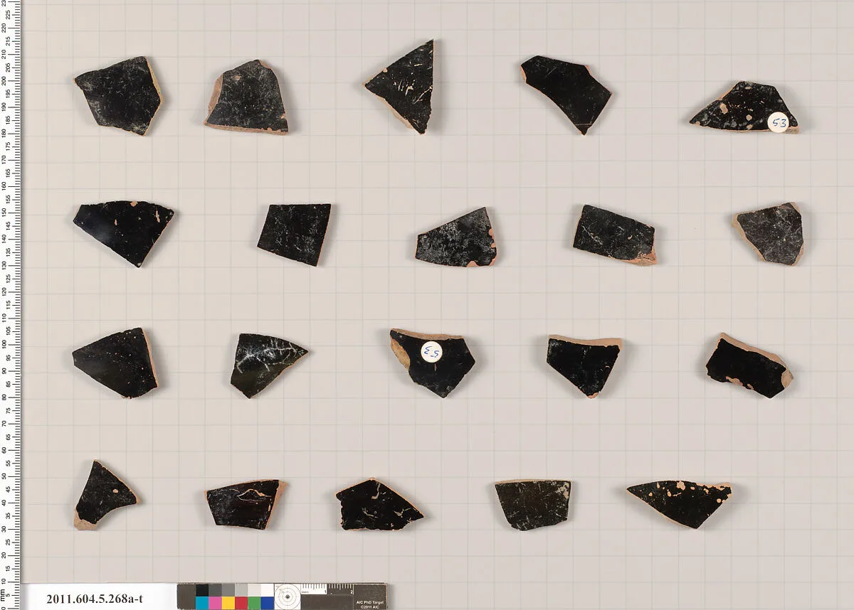 Terracotta fragments of kylikes (drinking cups) — Unknown