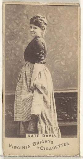 Kate Davis, from the Actors and Actresses series (N45, Type 1) for Virginia Brights Cigarettes