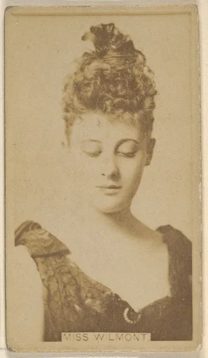 Miss Wilmont, from the Actors and Actresses series (N45, Type 8) for Virginia Brights Cigarettes