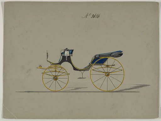 Design for Cabriolet or Victoria, no. 3696