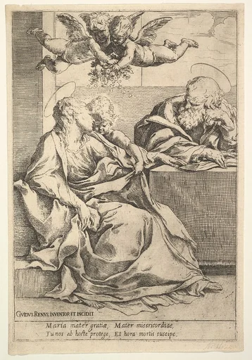 The Holy Family with Two Angels