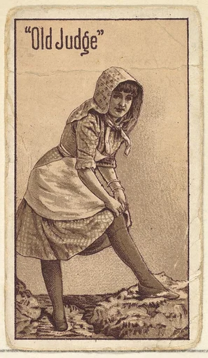 Actress from the Old Judge series (N167) for Old Judge Cigarettes