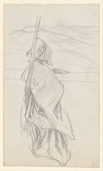Woman Looking out to Sea — John Singer Sargent