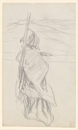 Woman Looking out to Sea
