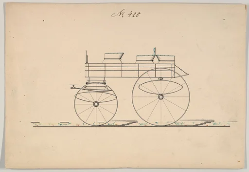Carriage Design Drawing for Express Wagon No. 420