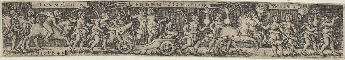 Triumphal Procession of the Noble Glorious Women — Sebald Beham