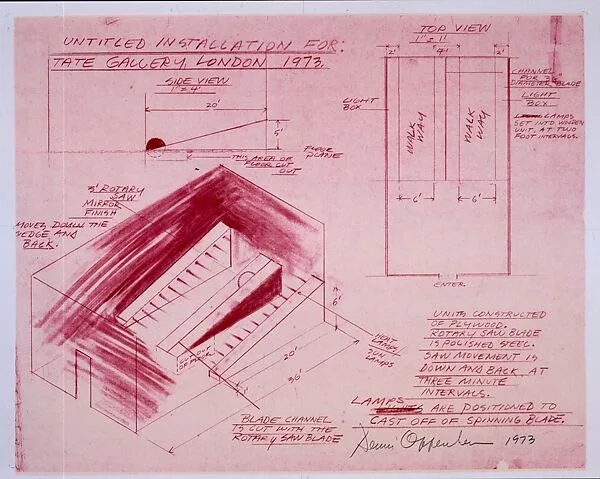 Untitled installation — Dennis Oppenheim