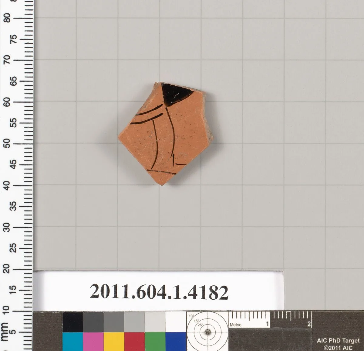 Terracotta fragment of a kylix (drinking cup) — Unknown