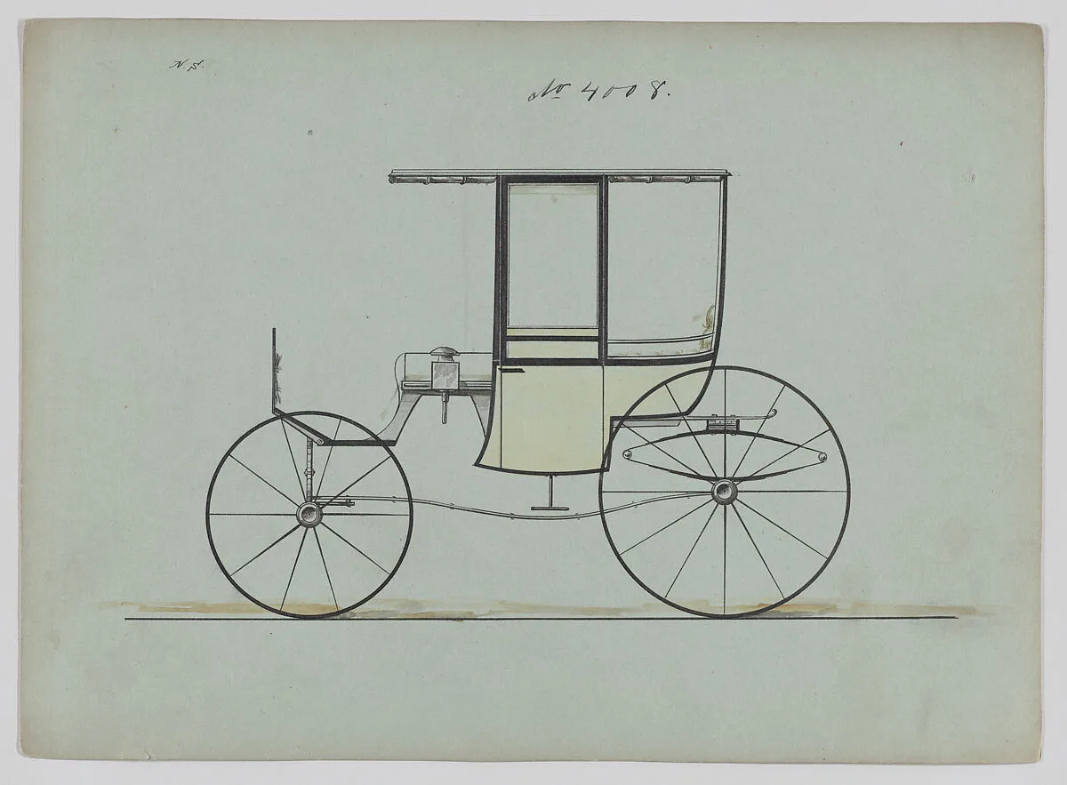 Design for 4 seat Rockaway, no. 4008 — Brewster & Co.|Herman Stahmer