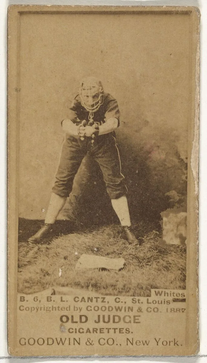 Bartholomew L. "Bart" Cantz, Catcher, St. Louis Whites, from the Old Judge series (N172) for Old Judge Cigarettes — Goodwin & Company