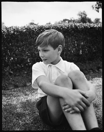 [Douglas Burden on Lawn, Bedford, New York]