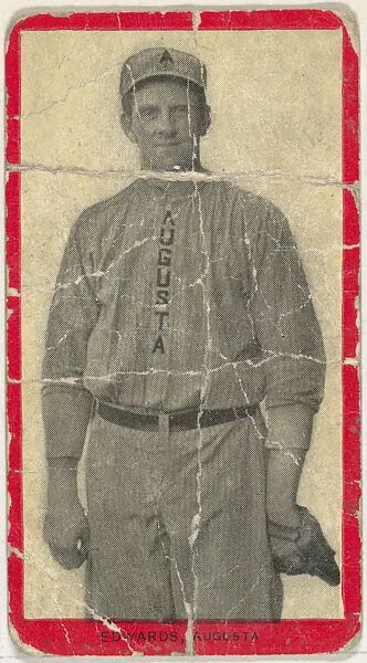 Edwards, Augusta, Atlantic League, from the Baseball Players (Red Borders) series (T210) issued by Old Mill Cigarettes — Old Mill Cigarettes, Virginia