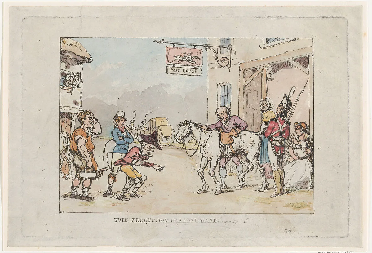 The Production of a Post House — Thomas Rowlandson|Rev. James Beresford