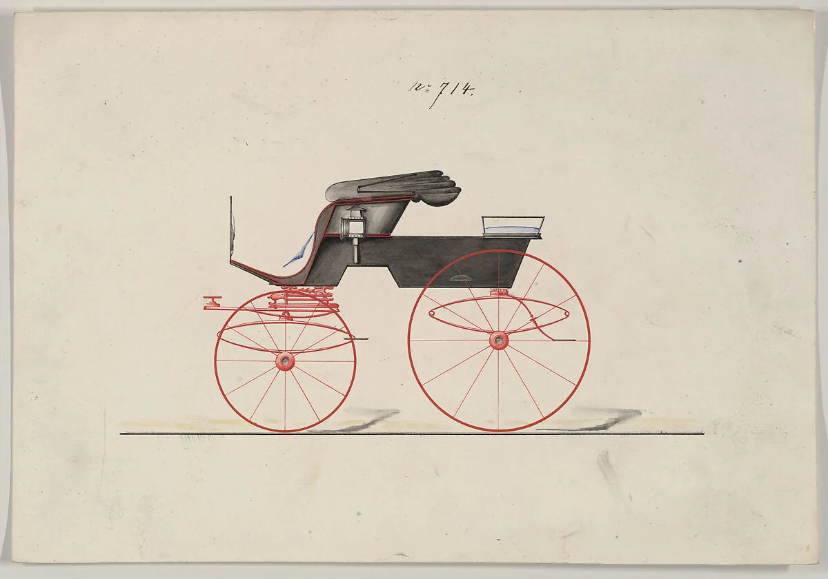 Design for Stanhope Phaeton, no. 714 — Brewster & Co.