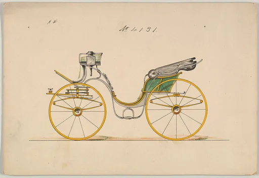 Design for Cabriolet or Victoria, no. 4131
