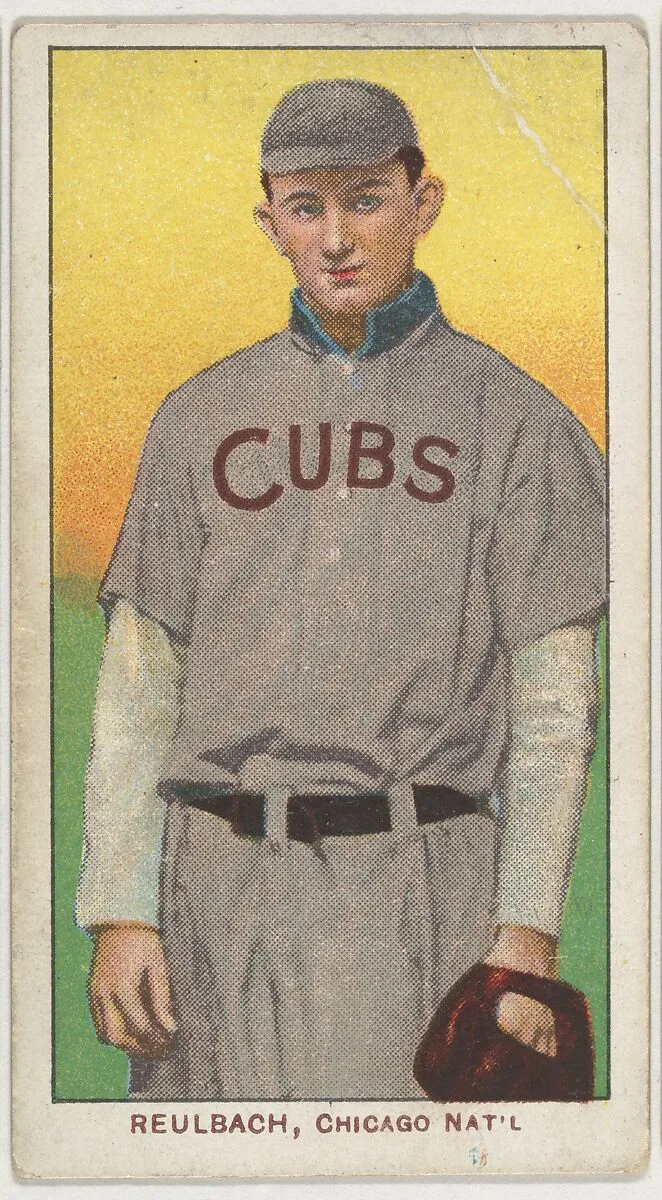 Reulbach, Chicago, National League, from the White Border series (T206) for the American Tobacco Company — American Tobacco Company