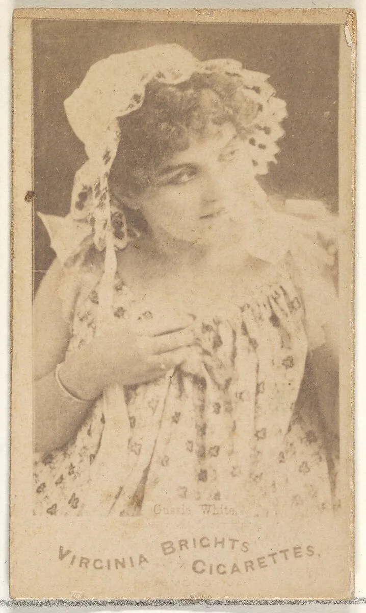 White, from the Actors and Actresses series (N45, Type 1) for Virginia Brights Cigarettes — Allen & Ginter