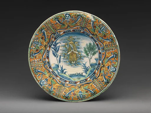 Plate with Saint Mary Magdalen