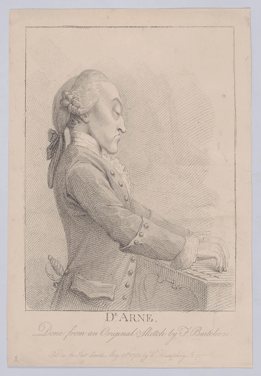 Dr. Arne — Francesco Bartolozzi|William Humphrey|Thomas Augustine Arne|John Nixon