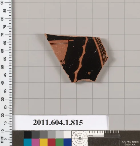 Terracotta fragment of a kylix (drinking cup)