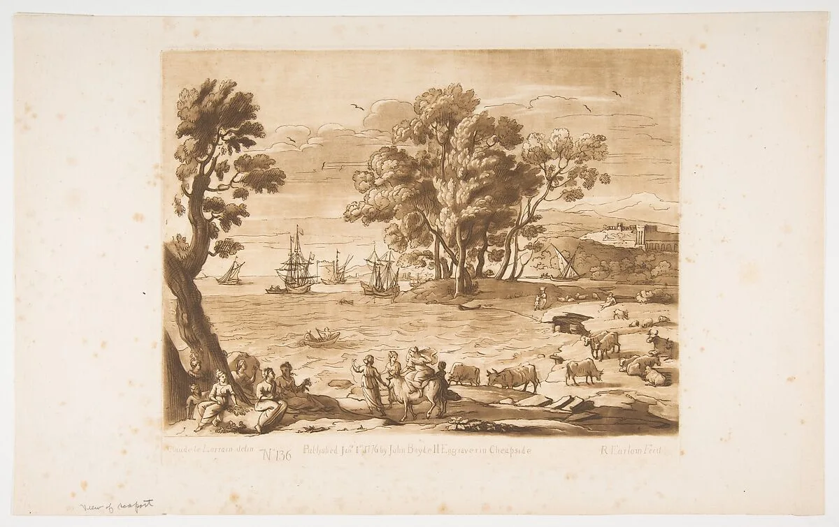 Rape of Europa — Claude Lorrain (Claude Gellée)|Richard Earlom|John Boydell