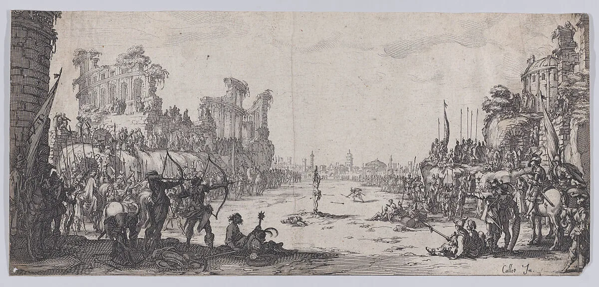 Copy of Le Martyre de St. Sébastien (The Martyrdom of St. Sebastian) — Jacques Callot|Anonymous