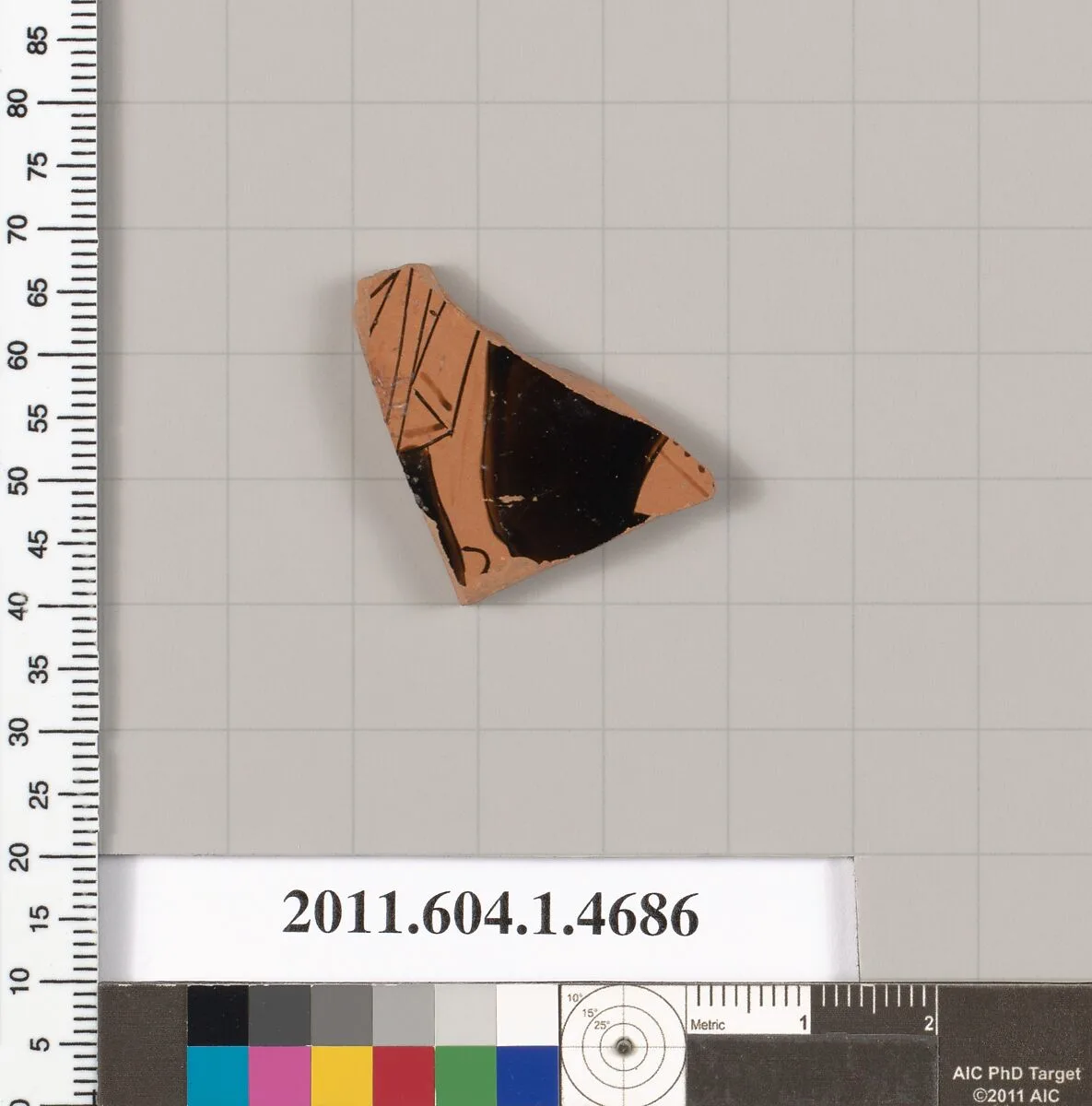 Terracotta fragment of a kylix (drinking cup) — Unknown