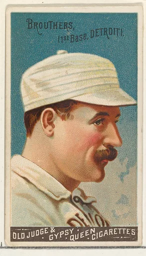 Dan Brouthers, 1st Base, Detroit, from the Goodwin Champion series for Old Judge and Gypsy Queen Cigarettes