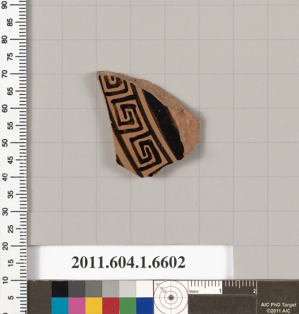 Terracotta fragment of a kylix (drinking cup) — Unknown