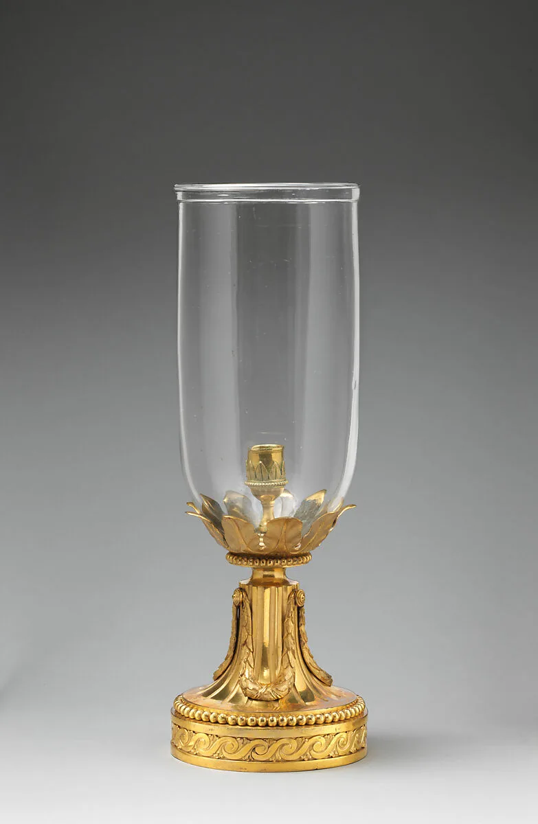 Candlestand (flambeau de jardin) with shade (one of a pair) — Unknown