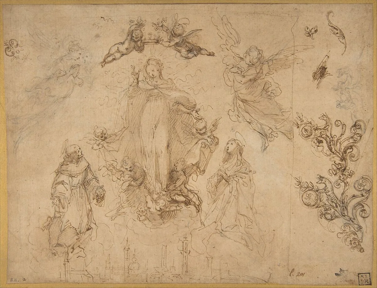 The Virgin Protectress of the City of Siena — Francesco Vanni