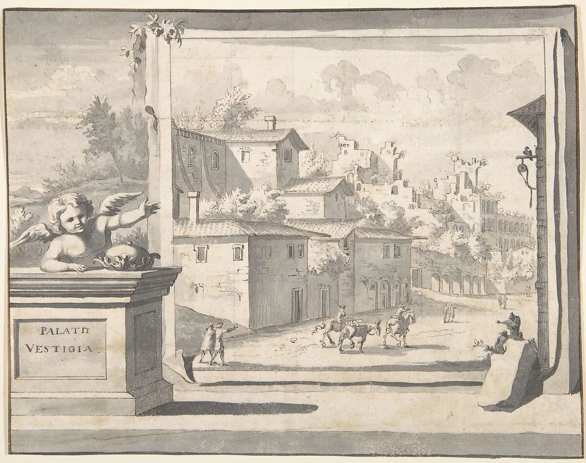 View of the Ruins of the Palatine Hill — Jan Goeree
