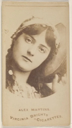 Alex Martins, from the Actors and Actresses series (N45, Type 1) for Virginia Brights Cigarettes