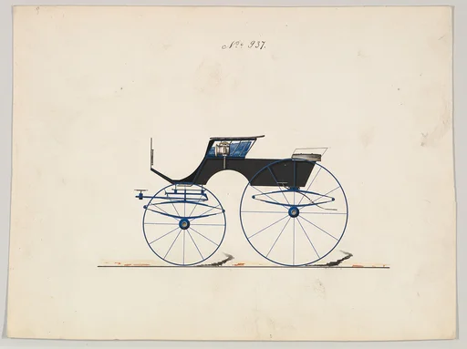 Design for 4 seat Phaeton, no top, no. 937