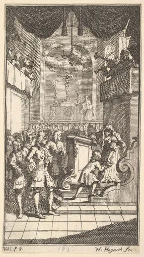 The New Metamorphosis, Plate 2: Fantasio at Church